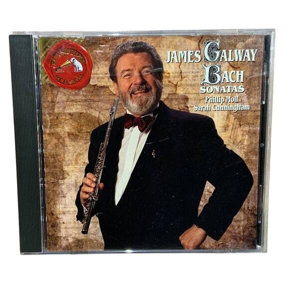 1995 James Galway Bach Sonatas Classical Phillip Moll Cunningham Music CD - Picture 1 of 3